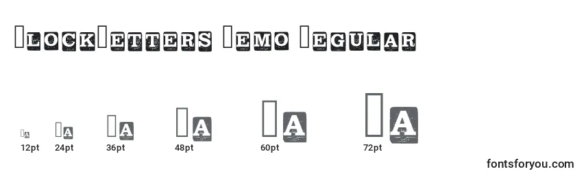 BlockLetters Demo Regular Font Sizes