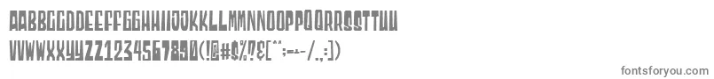 Blocky Demo Font – Gray Fonts on White Background