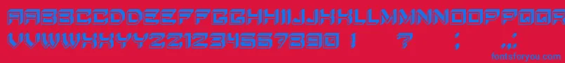 Saiba mais sobre a fonte BlockyLetters Fonte BlockyLetters – fontes azuis em um fundo vermelho
