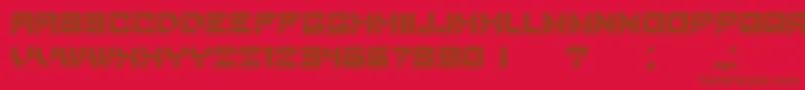 BlockyLettersフォントについての詳細 フォントBlockyLetters – 赤い背景に茶色の文字