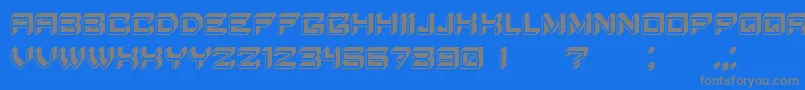 Fonte BlockyLetters – fontes cinzas em um fundo azul