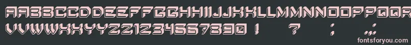 BlockyLetters Font – Pink Fonts on Black Background
