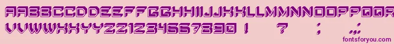 Шрифт BlockyLetters – фиолетовые шрифты на розовом фоне