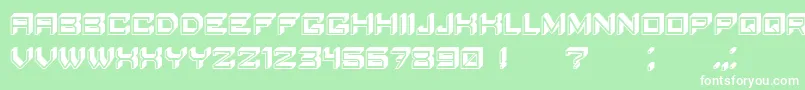 BlockyLetters Font – White Fonts on Green Background