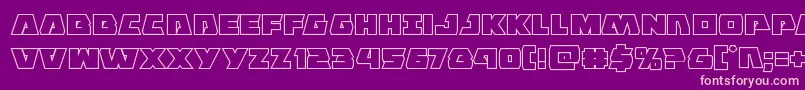 Eaglestrikeboldout Font – Pink Fonts on Purple Background
