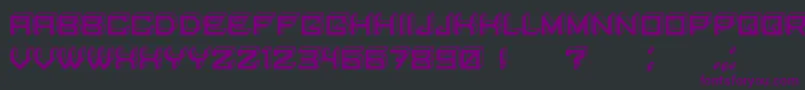 BlockyLettersInverted Font – Purple Fonts on Black Background