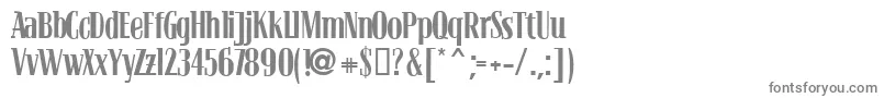 BLOCRG   Font – Gray Fonts on White Background