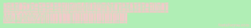 BLOCTS   Font – Pink Fonts on Green Background