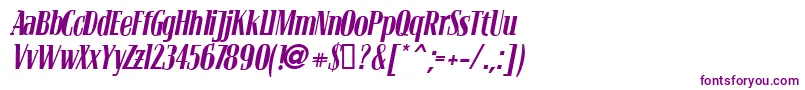 BLOCV    Font – Purple Fonts on White Background
