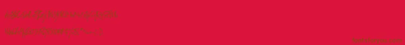 En savoir plus sur la police Blombanc Script Personal Use Police Blombanc Script Personal Use – polices brunes sur fond rouge