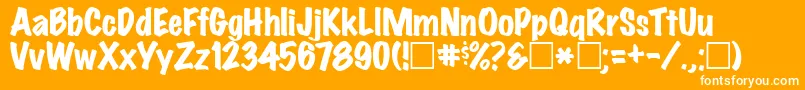 More about MarkerFeltWidePlain Font MarkerFeltWidePlain Font – White Fonts on Orange Background