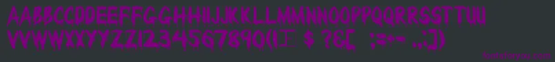 BLOODY Font – Purple Fonts on Black Background
