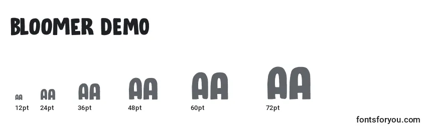 Bloomer DEMO Font Sizes