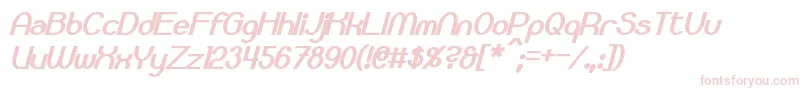 Bloomingworth Bold Italic Font – Pink Fonts on White Background