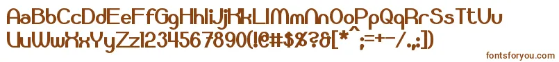 Bloomingworth Bold-fontti – ruskeat fontit valkoisella taustalla