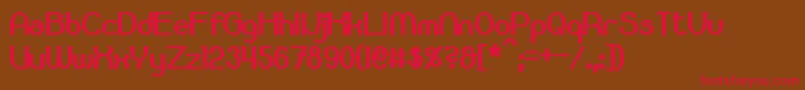 Bloomingworth Bold Font – Red Fonts on Brown Background