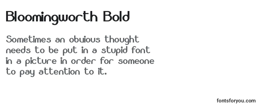 Bloomingworth Bold-fontti