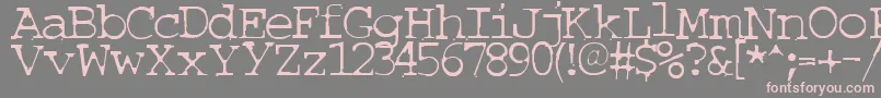 Couriertxt Font – Pink Fonts on Gray Background