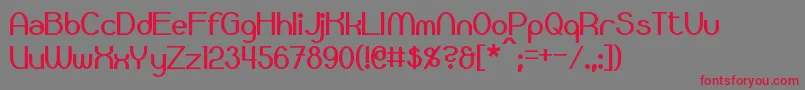 Bloomingworth Font – Red Fonts on Gray Background