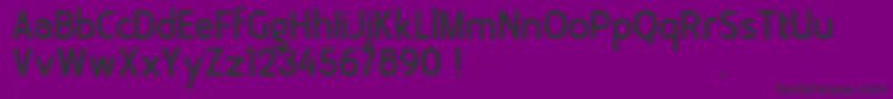 Czcionka Bloomsburg DEMO – czarne czcionki na fioletowym tle