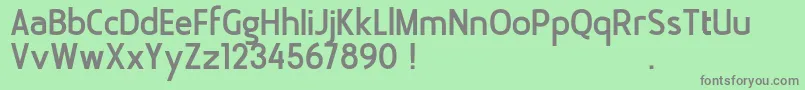 Czcionka Bloomsburg DEMO – szare czcionki na zielonym tle