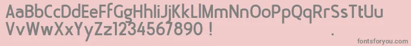 Шрифт Bloomsburg DEMO – серые шрифты на розовом фоне