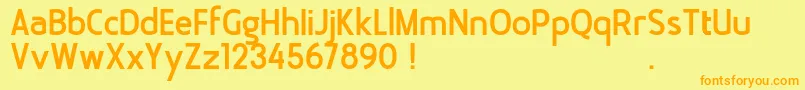 Bloomsburg DEMO Font – Orange Fonts on Yellow Background
