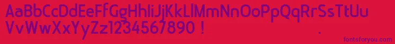 Шрифт Bloomsburg DEMO – фиолетовые шрифты на красном фоне