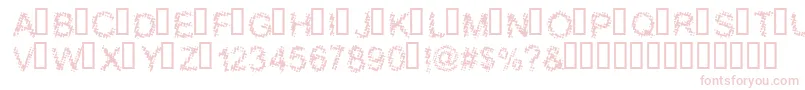 BLOOS    Font – Pink Fonts on White Background