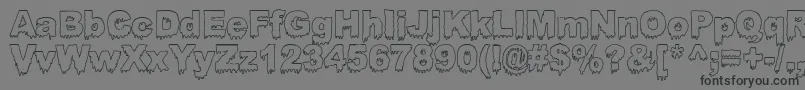 BLOOSG   Font – Black Fonts on Gray Background
