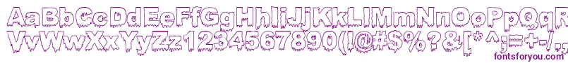 BLOOSG   Font – Purple Fonts on White Background