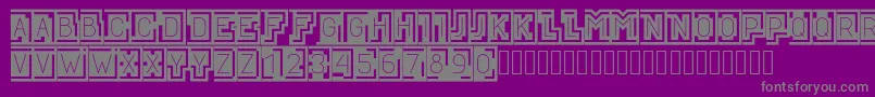 BLOQUE001 Font – Gray Fonts on Purple Background