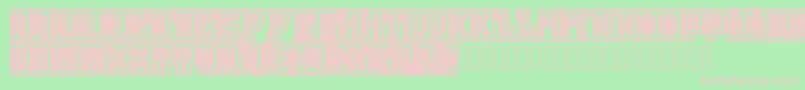 fuente BLOQUE001 – Fuentes Rosadas Sobre Fondo Verde
