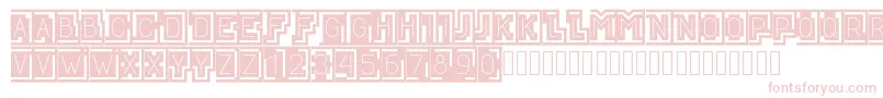 BLOQUE001 Font – Pink Fonts on White Background