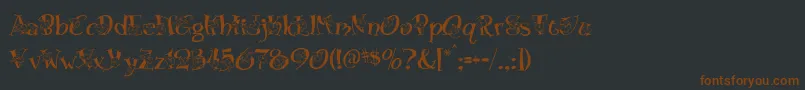 More about Blossom Font Blossom Font – Brown Fonts on Black Background