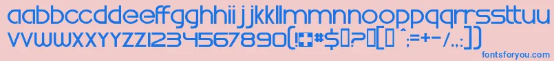 Whatrg Font – Blue Fonts on Pink Background