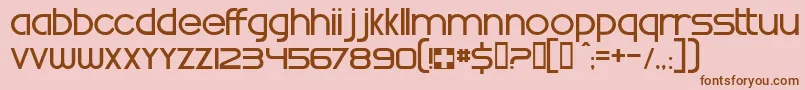 Whatrg Font – Brown Fonts on Pink Background