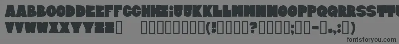 BLOXEB   Font – Black Fonts on Gray Background