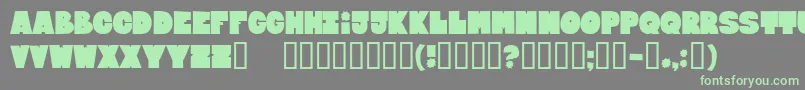 BLOXEB   Font – Green Fonts on Gray Background