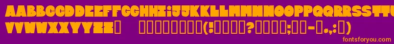 BLOXEB   Font – Orange Fonts on Purple Background