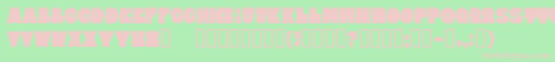 BLOXEB   Font – Pink Fonts on Green Background