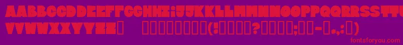 BLOXEB   Font – Red Fonts on Purple Background