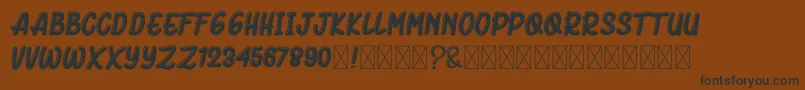 Saiba mais sobre a fonte BluckAmorhies Fonte BluckAmorhies – fontes pretas em um fundo marrom