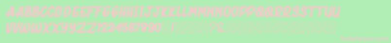 BluckAmorhies Font – Pink Fonts on Green Background