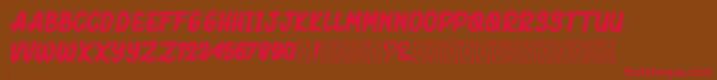 BluckAmorhies Font – Red Fonts on Brown Background