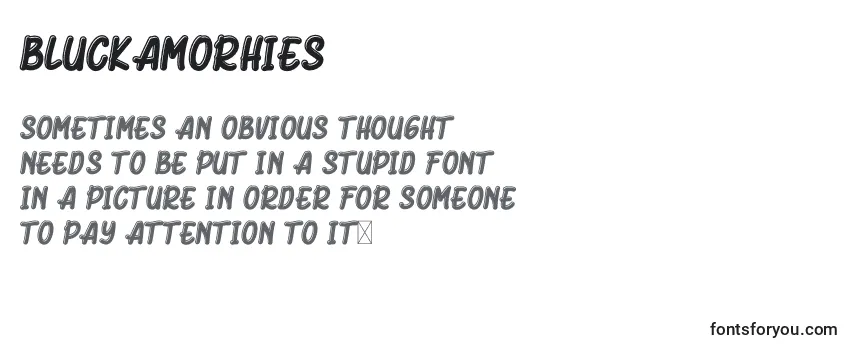 Review of the BluckAmorhies Font