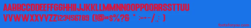 Police Blue Fonte Sans – polices rouges sur fond bleu