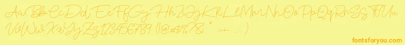 Saiba mais sobre a fonte Blue Fonte Fonte Blue Fonte – fontes laranjas em um fundo amarelo