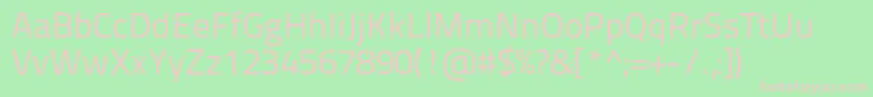 Titilliumtext22l400wt Font – Pink Fonts on Green Background