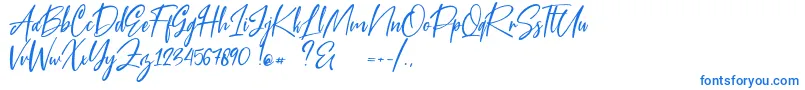 Blue Pen Font – Blue Fonts